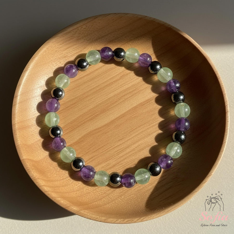 Amethyst Bracelet | Healing Crystal Jewelry - photo 1