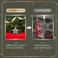 Photo Projection Snowflake Ornament | Custom Photo Ornament