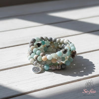 Amazonite Necklace | 108 Mala Beads Jewelry