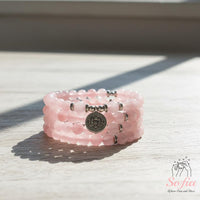 Rose Quartz Necklace | 108 Mala Beads Jewelry