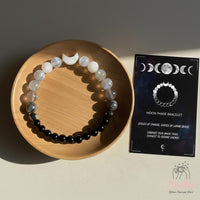 Moon Phrase Bracelet | Moonstone Crystal Jewelry