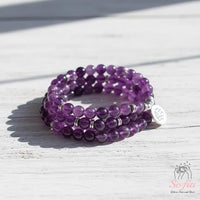 Amethyst Necklace | 108 Mala Beads Jewelry