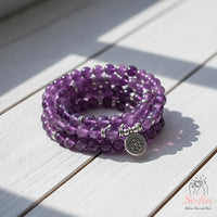 Amethyst Necklace | 108 Mala Beads Jewelry