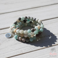 Amazonite Necklace | 108 Mala Beads Jewelry