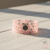 Rose Quartz Necklace | 108 Mala Beads Jewelry