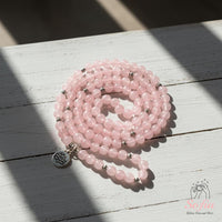 Rose Quartz Necklace | 108 Mala Beads Jewelry