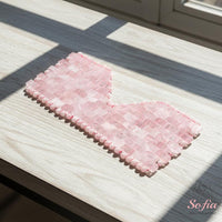Rose Quartz Crystal Mask | Gemstone Decor