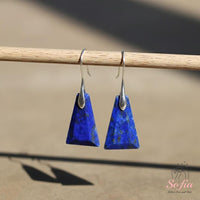 Lapis Lazuli Earrings | Boho Drop Earring | Crystal Jewelry