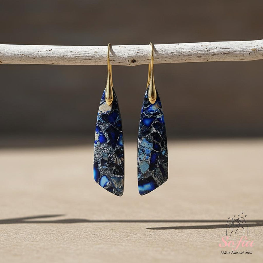 Jasper Stud Earrings | Boho Jewelry â€?Gift for Her - photo 1
