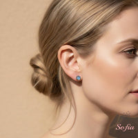 Moonstone Stud Earrings | Minimalist Jewelry