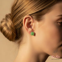 Jade Stud Earrings | Crystal Jewelry