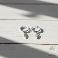 Dainty Silver Feather Stud Earrings | Minimalist Jewelry