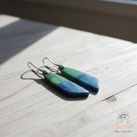 Azurite Earrings | Boho Drop Earring | Crystal Jewelry