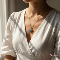 Red Jasper Necklace | Boho Crystal Pendant Jewelry