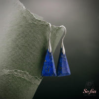 Lapis Lazuli Earrings | Boho Drop Earring | Crystal Jewelry