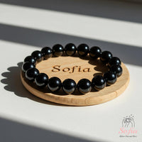12MM Obsidian Stretch Bracelet | Crystal Jewelry