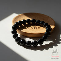 12MM Obsidian Stretch Bracelet | Crystal Jewelry