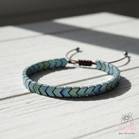 Hematite Bracelet Arrow Beads | Layering Gemstone Jewelry