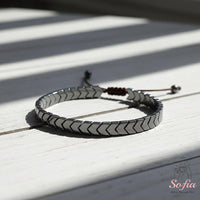 Hematite Bracelet Arrow Beads | Layering Gemstone Jewelry