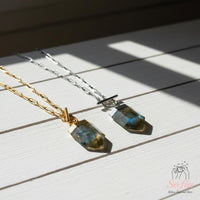 Labradorite Necklace | Boho Crystal Pendant Jewelry
