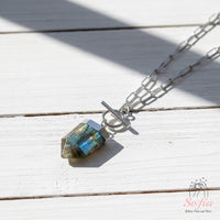 Labradorite Necklace | Boho Crystal Pendant Jewelry