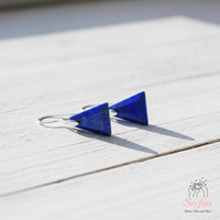 Lapis Lazuli Earrings | Boho Drop Earring | Crystal Jewelry