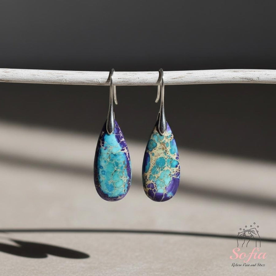 Jasper Stud Earrings | Boho Jewelry â€?Gift for Her - photo 1