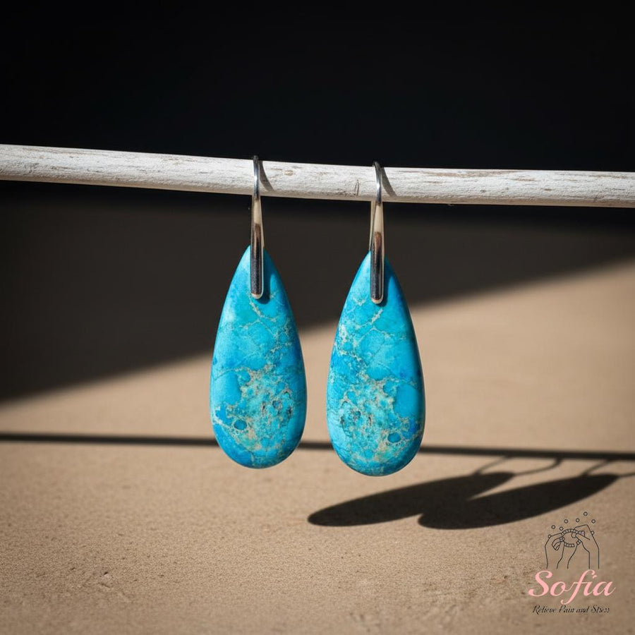 Jasper Stud Earrings | Boho Jewelry - photo 1