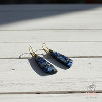 Blue Jasper Earrings | Boho Drop Earring | Crystal Jewelry