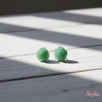 Jade Stud Earrings | Crystal Jewelry