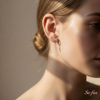 Dainty Silver Feather Stud Earrings | Minimalist Jewelry