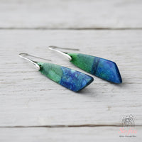 Azurite Earrings | Boho Drop Earring | Crystal Jewelry