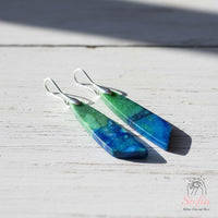 Azurite Earrings | Boho Drop Earring | Crystal Jewelry