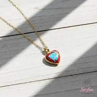 Red Jasper Necklace | Boho Crystal Pendant Jewelry