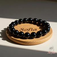 12MM Obsidian Stretch Bracelet | Crystal Jewelry