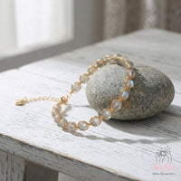 Moonstone Bracelet | Wire Wrapped Gold Jewelry