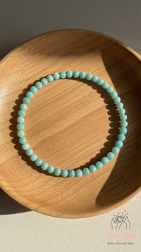 4MM Amazonite Bracelet | Dainty Beaded Crystal Jewelry
