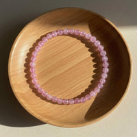 4MM Kunzite Bracelet | Dainty Beaded Crystal Jewelry