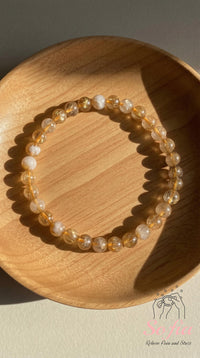 Citrine Stretch Bracelet | Beaded Crystal Jewelry