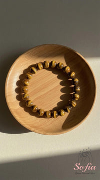 Yellow Tigers Eye Bracelet | Crystal Jewelry