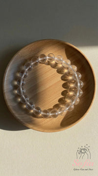 Clear Quartz Stretch Bracelet | Beaded Crystal Jewelry