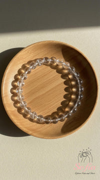 Clear Quartz Stretch Bracelet | Beaded Crystal Jewelry