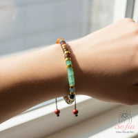 Seven Chakra Bracelet | Layering Gemstone Heishi Beaded Bracelets