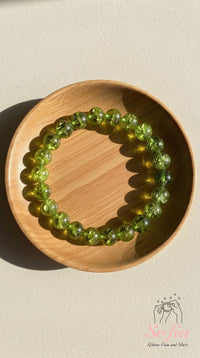 Peridot Stretch Bracelet | Crystal Jewelry