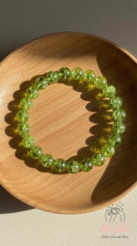 Peridot Stretch Bracelet | Crystal Jewelry