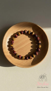 Rainbow Tigers Eye Stretch Bracelet | Beaded Boho Crystal Jewelry