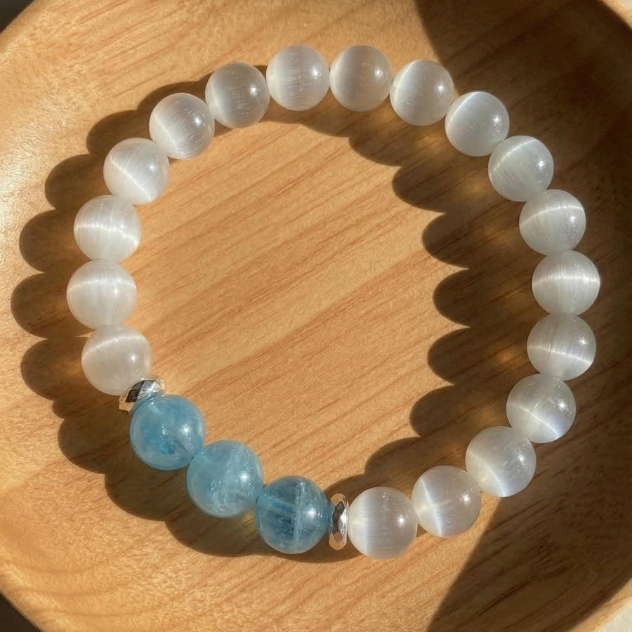 Selenite Bracelet | Stackable Jewelry - photo 1
