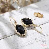 Obsidian Earrings | Boho Drop Earring | Crystal Jewelry