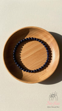 4MM Goldstone Bracelet | Dainty Beaded Crystal Jewelry
