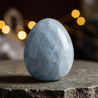 Blue Calcite Crystal Cluster | Crystal Stone Decor